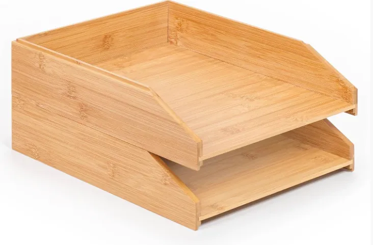 Wooden Stackable Paper Tray