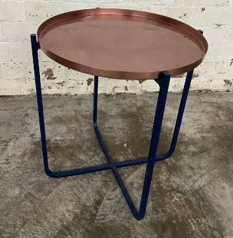 Copper and Navy Tray Table