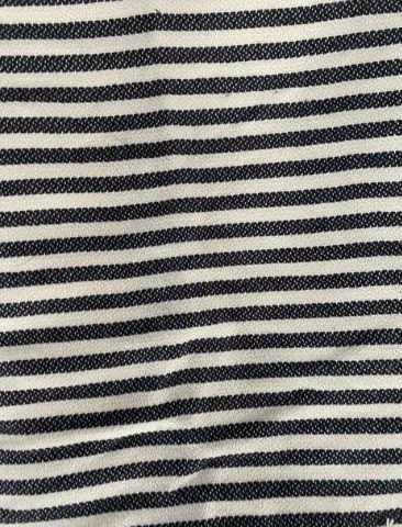 Black/White Striped Print Fabric