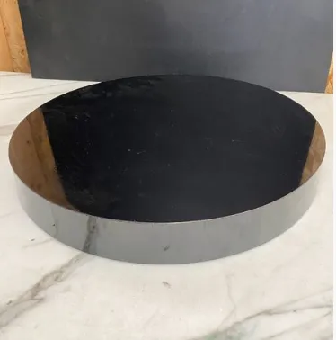 Black Circular Plinth