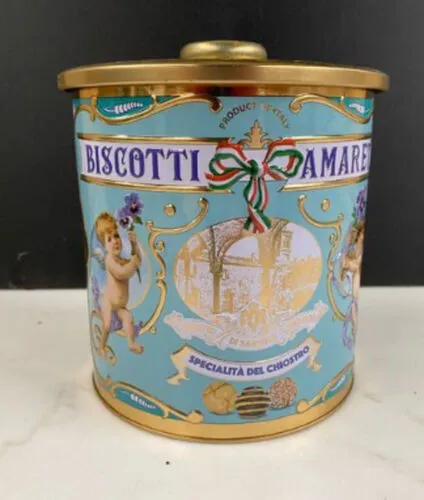 Vintage Biscotti Tin