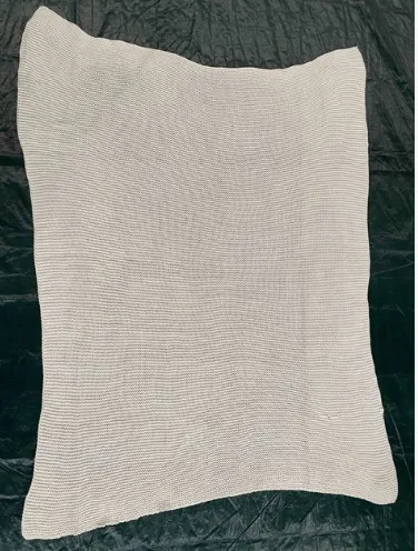 Cream Chunky Knit Blanket