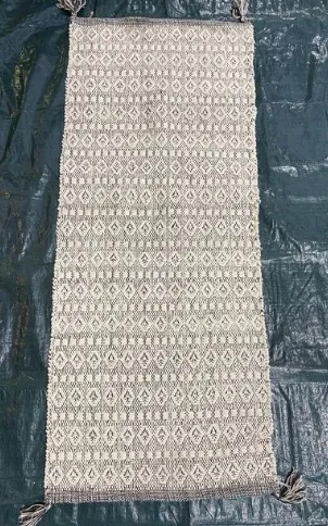 Black/White Diamond Print Rug
