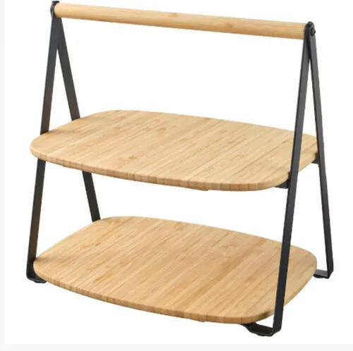 Bamboo Tiered Serving Tray