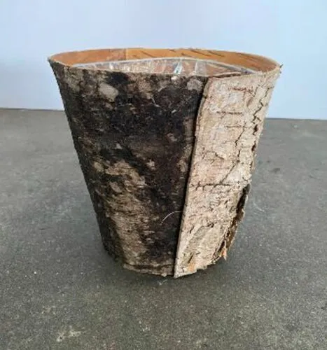 Wooden Bark Pot