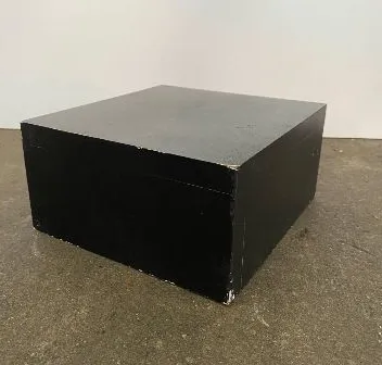 Black Wooden Plinth