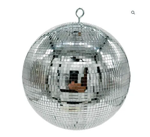 Silver Mirror Ball (250mm)