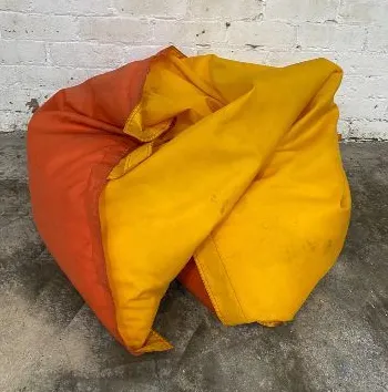 Yellow/Orange Beanbag