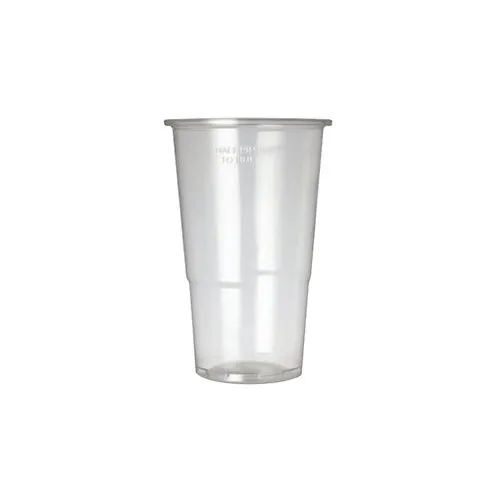 Clear Plastic Half Pint Glass