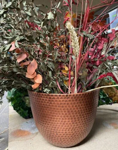 Copper Pot with Foliage