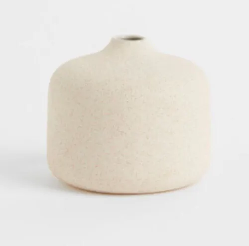 Small Stoneware Round Vase