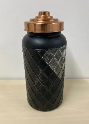 Black Jar with Copper Top