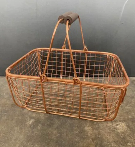 Copper Basket with Handles