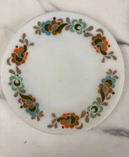 Vintage Floral Rim Plate