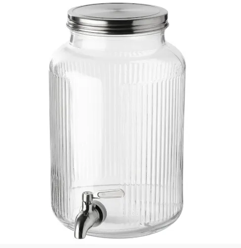 IKEA Metal Topped Jar with Tap