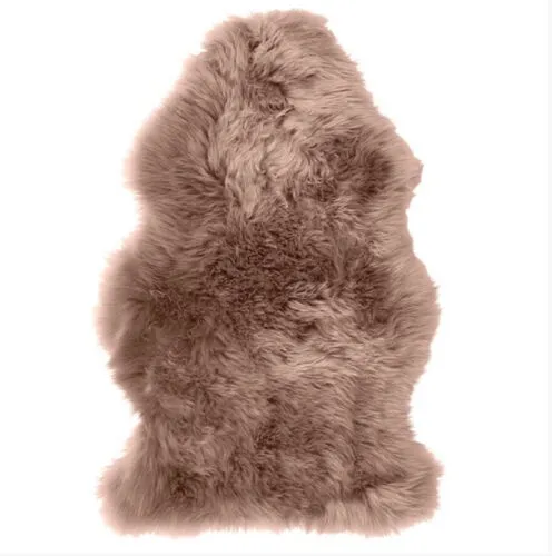 Brown Sheepskin Style Rug