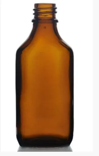 50ml Amber Glass Rectangular Bottle