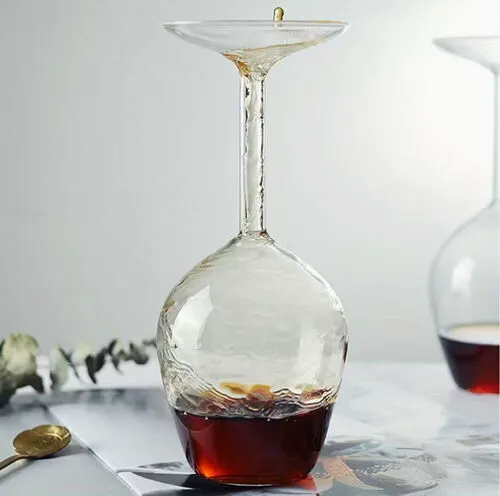 Surreal Upside Down Wine Glass
