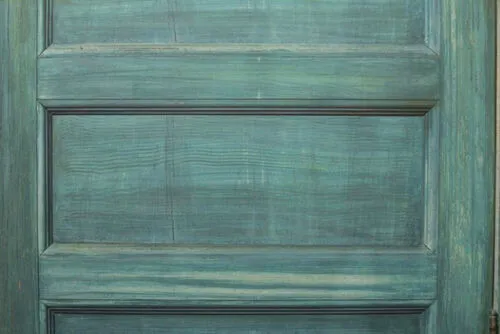 Green Wooden Door Background