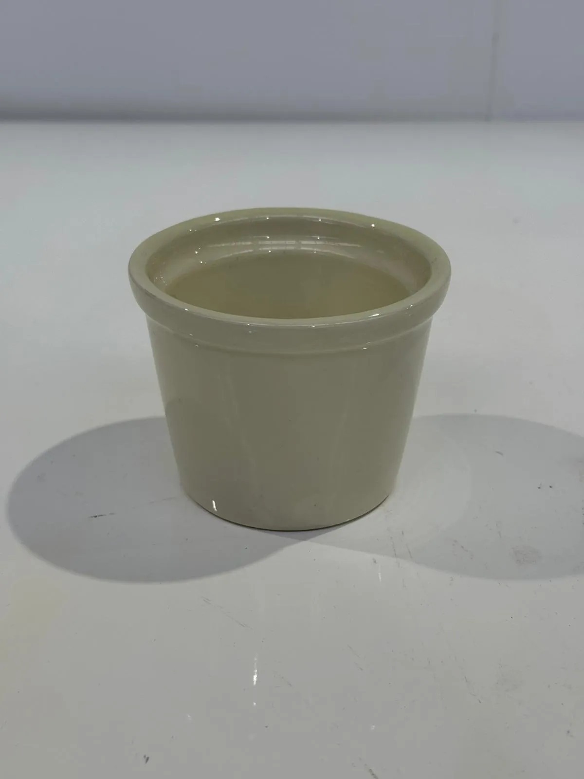 Olive Green Matte Plant Pot (7cm)