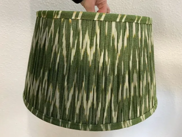 Green Patterned Lampshade