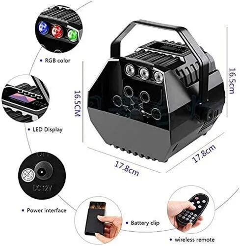 AONCO Bubble MAchine with LED lights