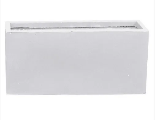 White Rectangular Plant Pot