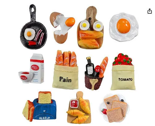 12 Pack of Food Fridge Magnets