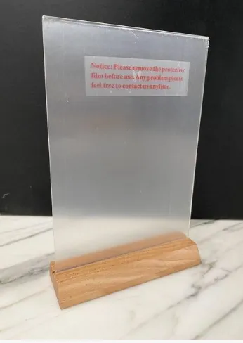 Wooden Based Sign Holders