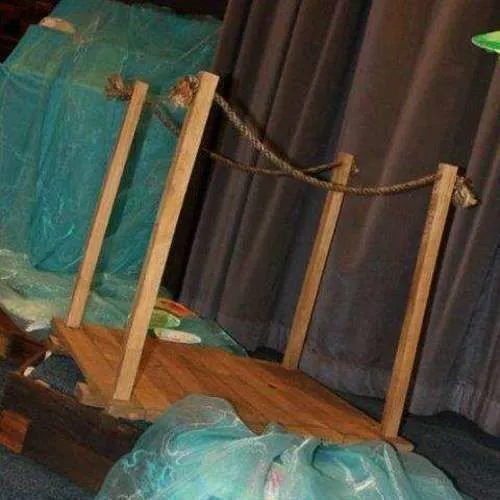 S1151 Wooden Bridge - 63cm High