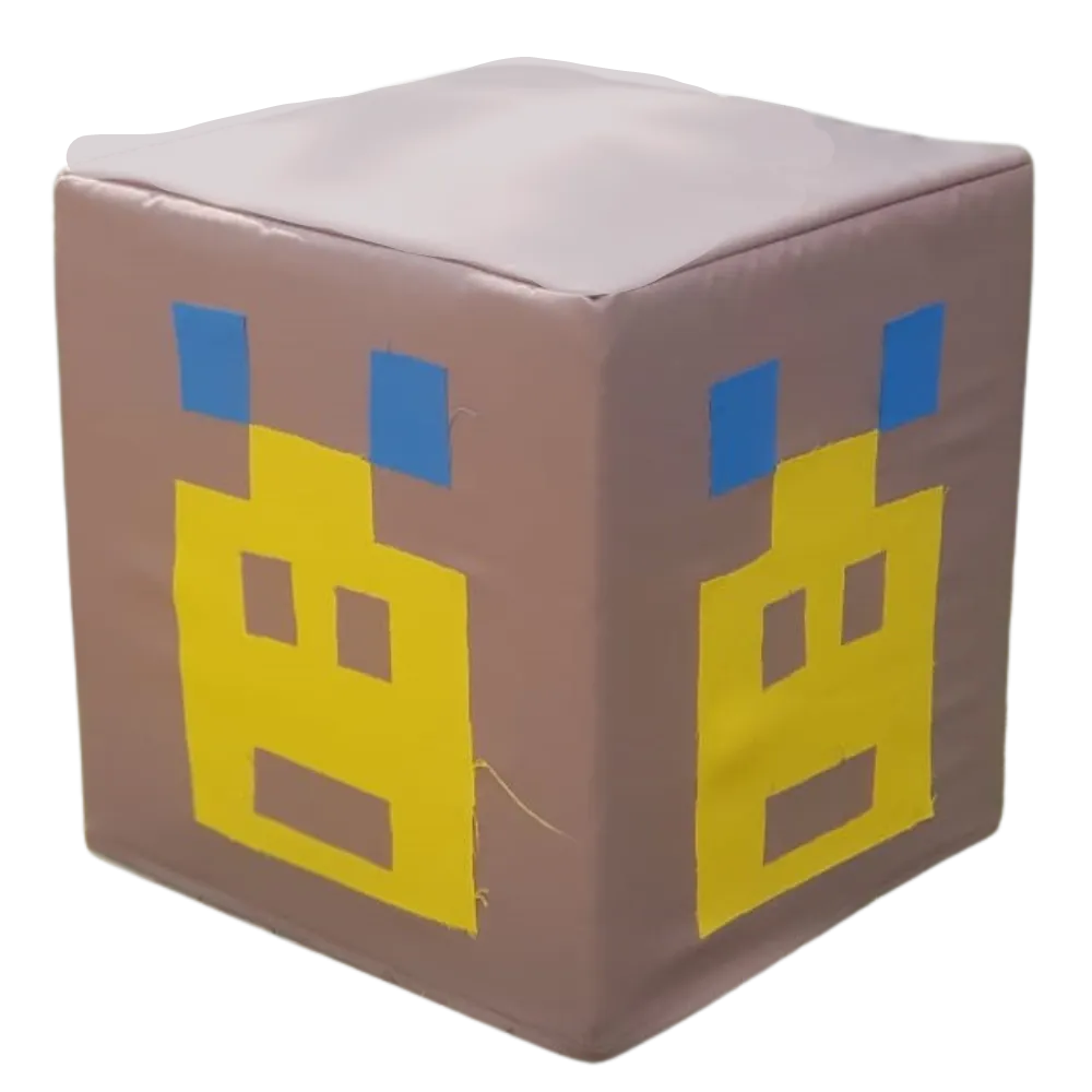 S1445 Ottoman Cover - Minecraft