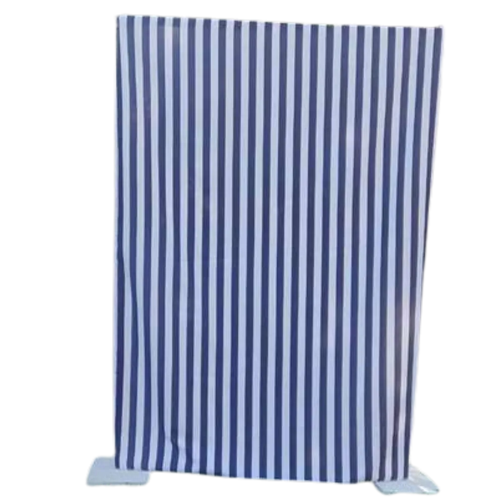 S1328 Pocket Drape - Navy & White