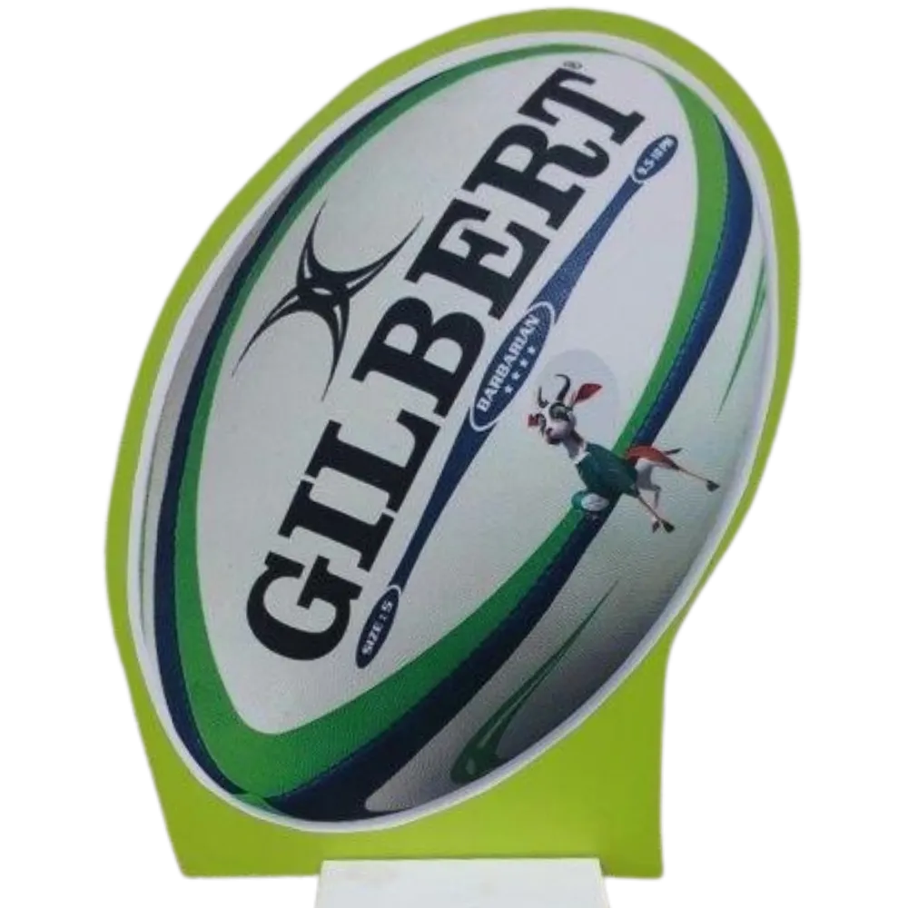 S513 Rugby Ball Doublesided Centrepiece