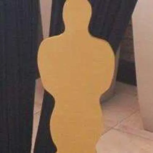 S1166 Oscar Gold Silhouette - 1m High