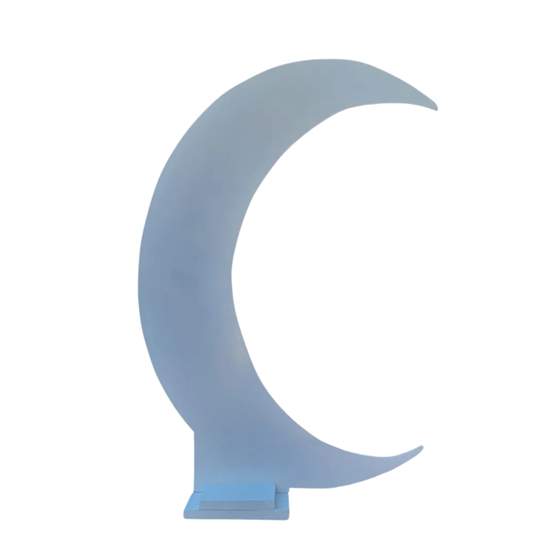 S1863 Moon Silhouette - White