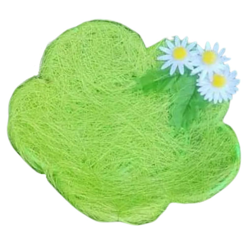 S352 Lime Green Grass Plate