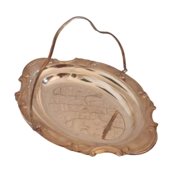 S1804 Silver Platter with handle