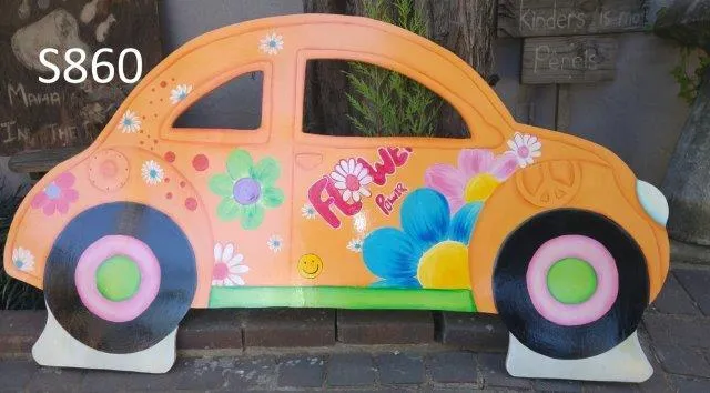 S860 Flower Power Beetle/VW Cut Out