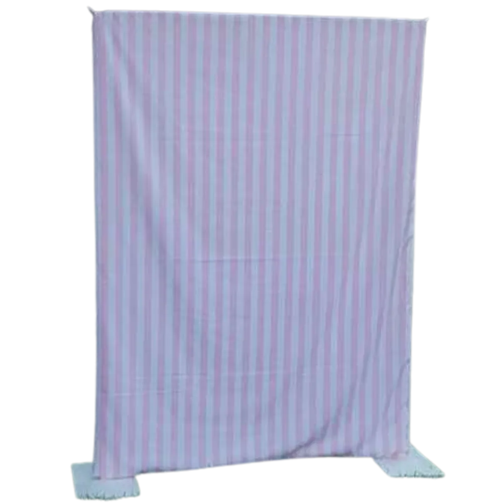 S1317 Pocket Draping - Pink & White Stripes