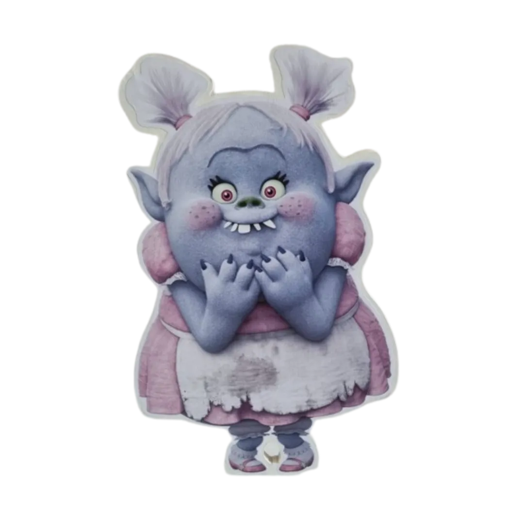 S1795 Trolls - Bridget Freestanding Double Sided Cut Out - 27cm Wide