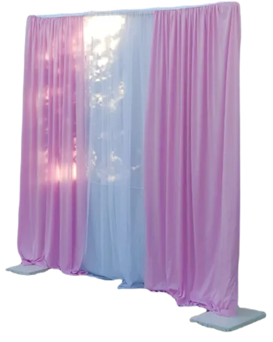 S1425 Pocket Drape - Pink & White