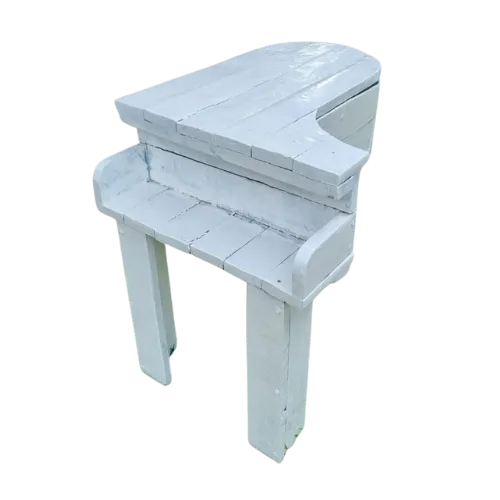 S1962 Rustic White Piano 