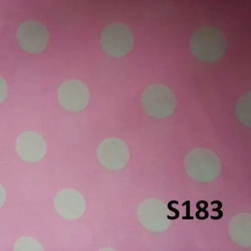 S183 Tablecloth Pink with White dots