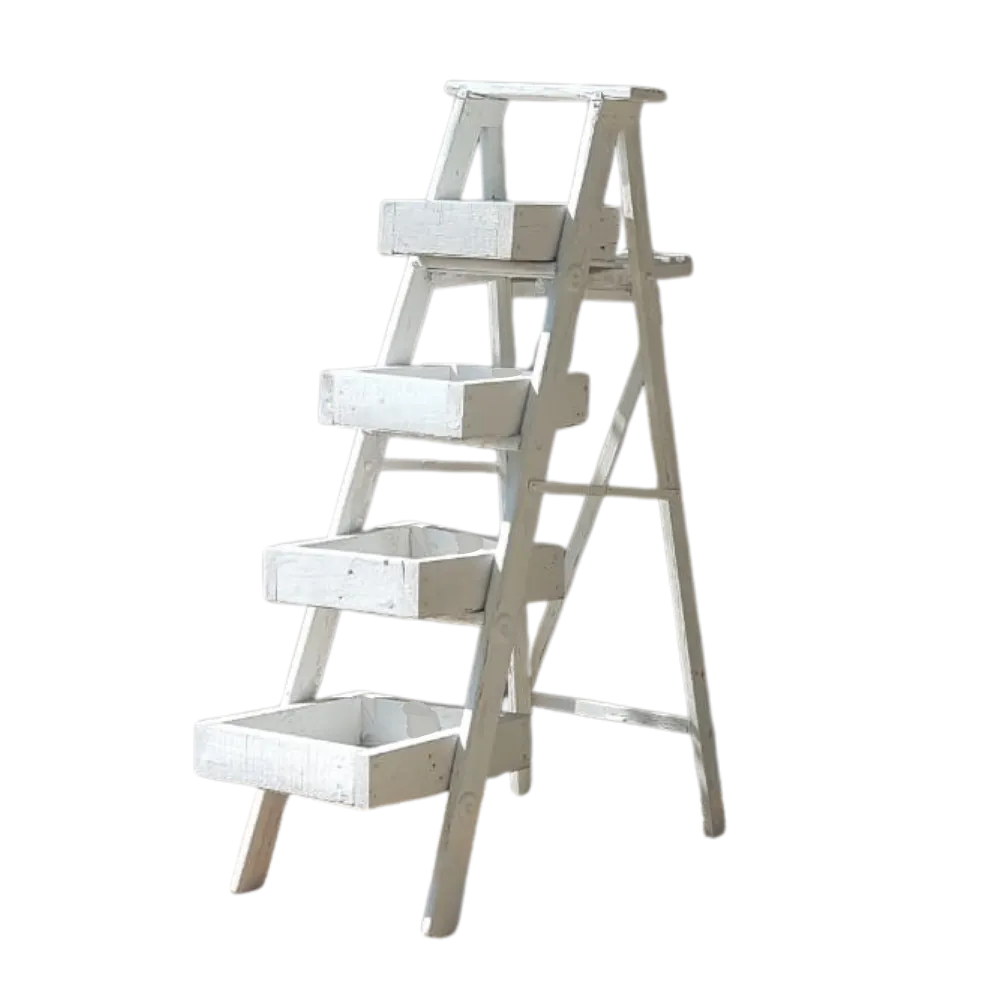 S852 White Rustic Ladder