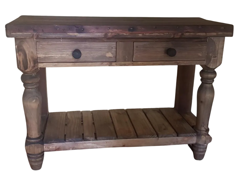 S1736 Farm House Server - 2 drawers & shelf