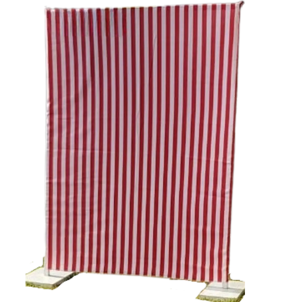 S1473 Pocket Drape - Red & Stripe