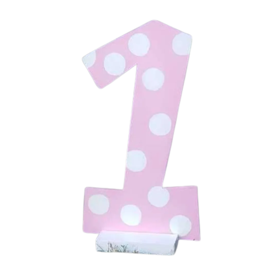 S1475 1 Sign Pink & White