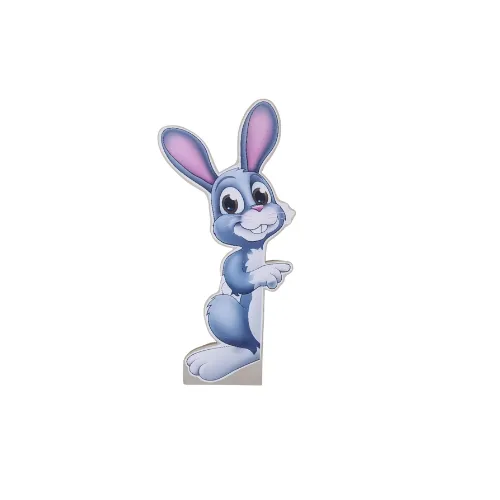 S1975 Hiding Grey Rabbit pointing direction