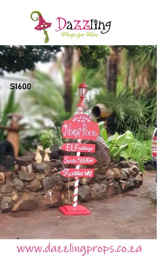 S1600 Welcome to the North Pole - Sign
