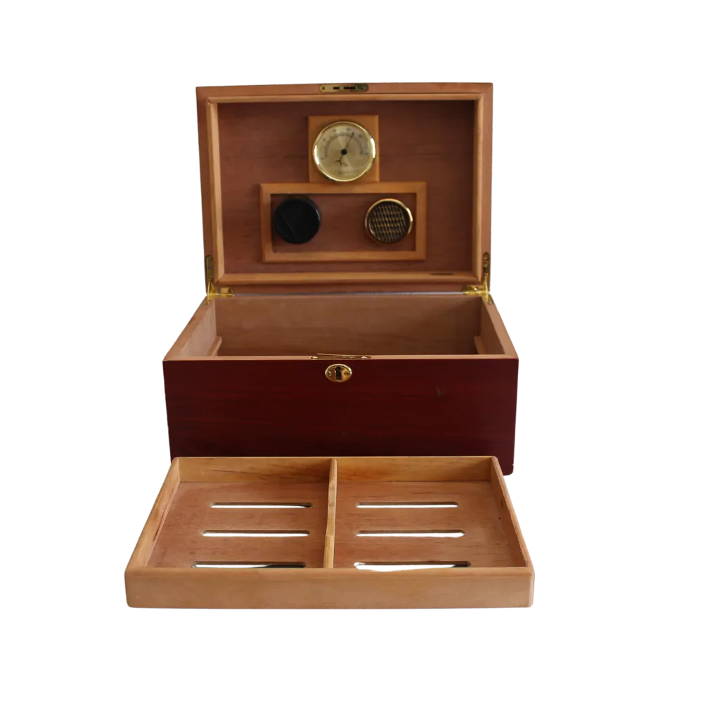 DT01 Wooden Box with Tray -15.5cm High